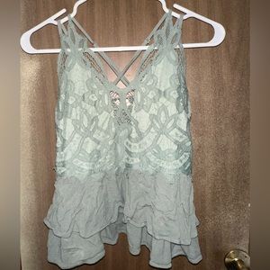 Light blue Free People Adella Cami.